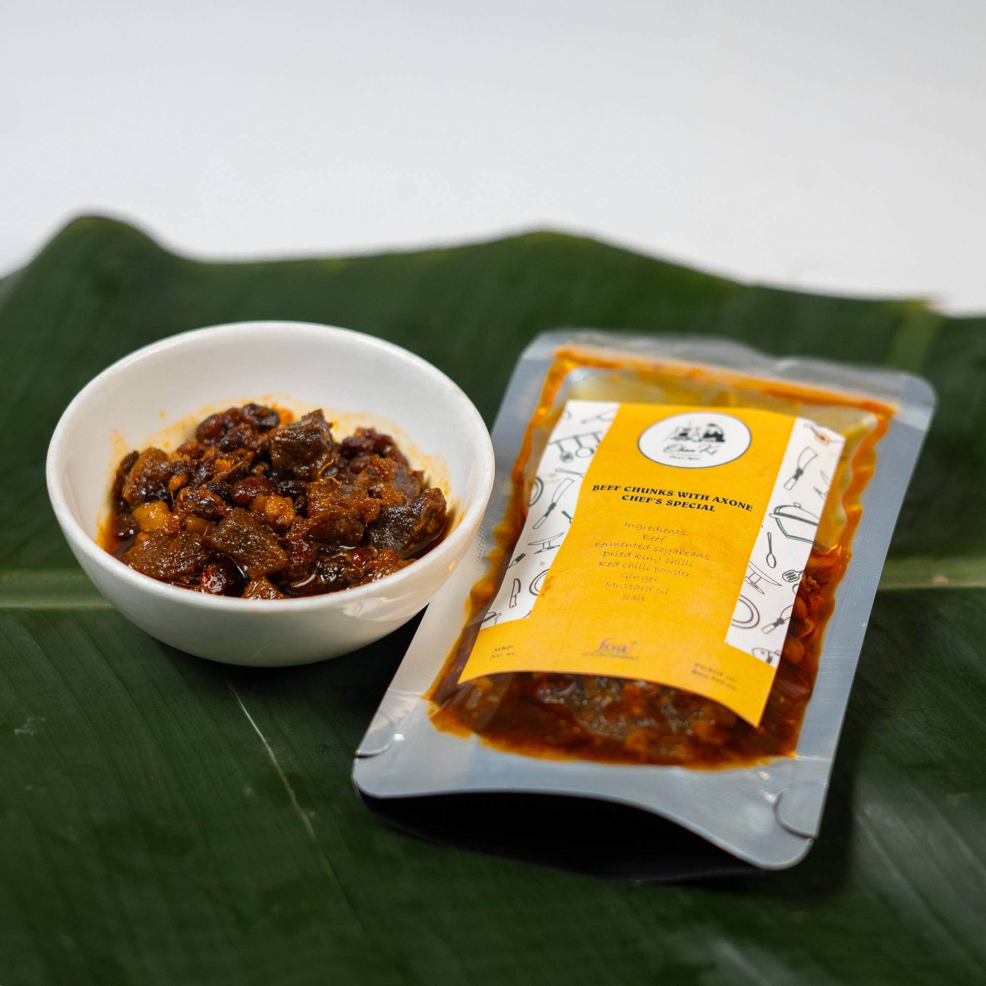 Beef Chunks with Axone (100g)